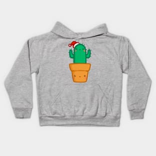 Christmas Cactus - Kawaii Cactus - Cute Cactus Kids Hoodie